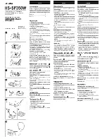 Preview for 1 page of Aiwa HS-SP350 Operating Instructions