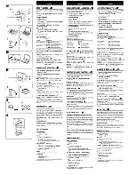 Preview for 2 page of Aiwa HS-SP350 Operating Instructions