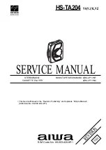 Aiwa HS-TA204 YH Service Manual предпросмотр