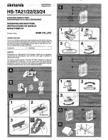 Aiwa HS-TA21 Operating Instructions preview