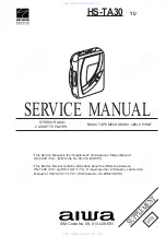 Aiwa HS-TA30 Service Manual preview