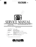 Aiwa HS-TA380 Service Manual предпросмотр