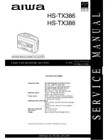 Aiwa HS-TX386 Service Manual preview