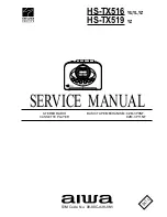 Aiwa HS-TX416 Service Manual предпросмотр