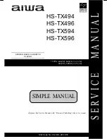 Aiwa HS-TX494 YU Service Manual preview