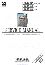 Preview for 1 page of Aiwa HS-TX525 Service Manual