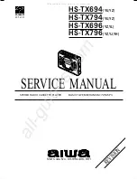 Preview for 1 page of Aiwa HS-TX694 Service Manual