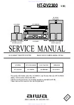 Preview for 1 page of Aiwa HT-DV2300 Service Manual