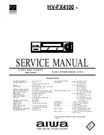 Aiwa HV-FX4100k Service Manual предпросмотр