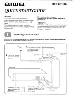 Preview for 1 page of Aiwa HV-FX5100k Quick Start Manual