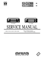 Предварительный просмотр 1 страницы Aiwa HV-FX5850 - SERVICE Service Manual