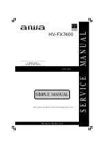 Preview for 1 page of Aiwa HV-FX7400 Simple Manual