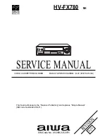 Предварительный просмотр 1 страницы Aiwa HV-FX780 Service Manual