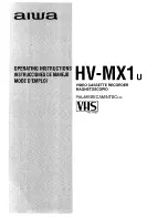 Aiwa HV-MX1 Operating Instructions Manual preview