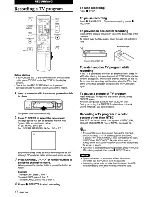 Preview for 18 page of Aiwa HV-MX100 Operating Instructions Manual