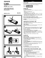 Aiwa IC-M84 Operating Instructions Manual preview