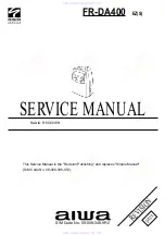 Aiwa INSTRUCTIONS Service Instructions Manual preview