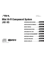 Предварительный просмотр 1 страницы Aiwa JAX-N20 Operating Instructions Manual