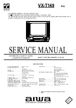 Aiwa KV-29FA540 Service Manual preview