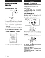 Preview for 12 page of Aiwa LCX-155 Operating Instructions Manual