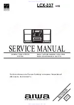 Aiwa LCX-337 Service Manual preview