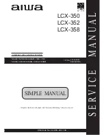 Aiwa LCX-350 Simplified Service Manual preview