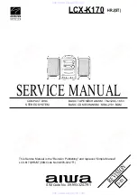 Aiwa LCX-K170 Service Manual preview