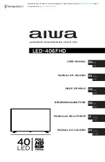 Aiwa LED-406FHD User Manual предпросмотр