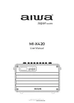 Aiwa MI-X420 User Manual preview