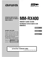 Предварительный просмотр 1 страницы Aiwa MM-RX400 Operating Instructions Manual