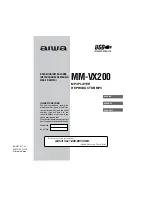 Предварительный просмотр 1 страницы Aiwa MM-VX200 Operating Instructions Manual