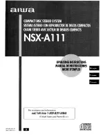 Aiwa NSX-A111 Operating Manual предпросмотр