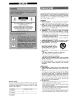 Предварительный просмотр 2 страницы Aiwa NSX-A111 Operating Manual