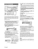 Предварительный просмотр 12 страницы Aiwa NSX-A111 Operating Manual