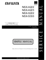 Aiwa NSX-A222 Simple Manual предпросмотр