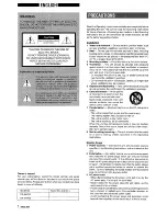 Предварительный просмотр 2 страницы Aiwa NSX-A707 Operating Instructions Manual