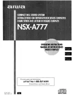 Aiwa NSX-A777 Operating Instructions Manual предпросмотр