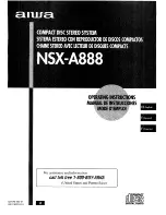 Предварительный просмотр 1 страницы Aiwa NSX-A888 Operating Instructions Manual