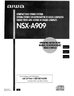 Aiwa NSX-A909 Operating Instructions Manual предпросмотр