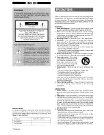 Preview for 2 page of Aiwa NSX-A909 Operating Instructions Manual