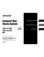 Aiwa NSX-AJ300 Operating Instructions Manual preview