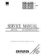 Aiwa NSX-AJ300 Service Manual preview