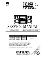 Предварительный просмотр 1 страницы Aiwa NSX-AJ70 Service Manual