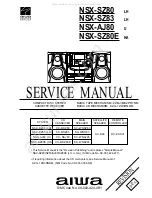 Aiwa NSX-AJ80 Service Manual предпросмотр