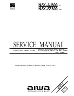 Aiwa NSX-AJ800 Service Manual предпросмотр