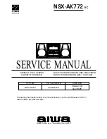 Aiwa NSX-AK772 Service Manual preview