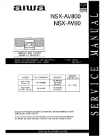 Aiwa NSX-AV80 Service Manual preview