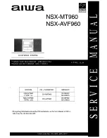 Preview for 1 page of Aiwa NSX-AVF960 Service Manual