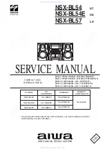 Aiwa NSX-BL54 LH Service Manual preview