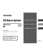 Preview for 1 page of Aiwa NSX-D23 Operating Instructions Manual